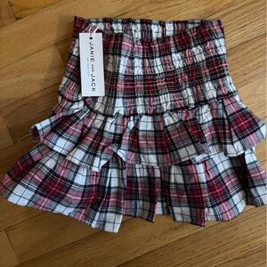 NWT Janie and Jack Smocked Holiday Skirt 3T